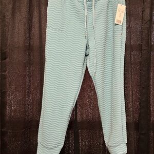 Jones New York Light Blue Zigzag Patterned Pants